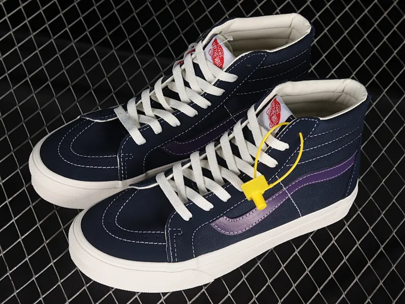 All categories Vans Vans series Vans Hi Vans high-top Vans SK8-Hi Lx Vans official navy blue high-top casual sneakers VN0A4BVB20T